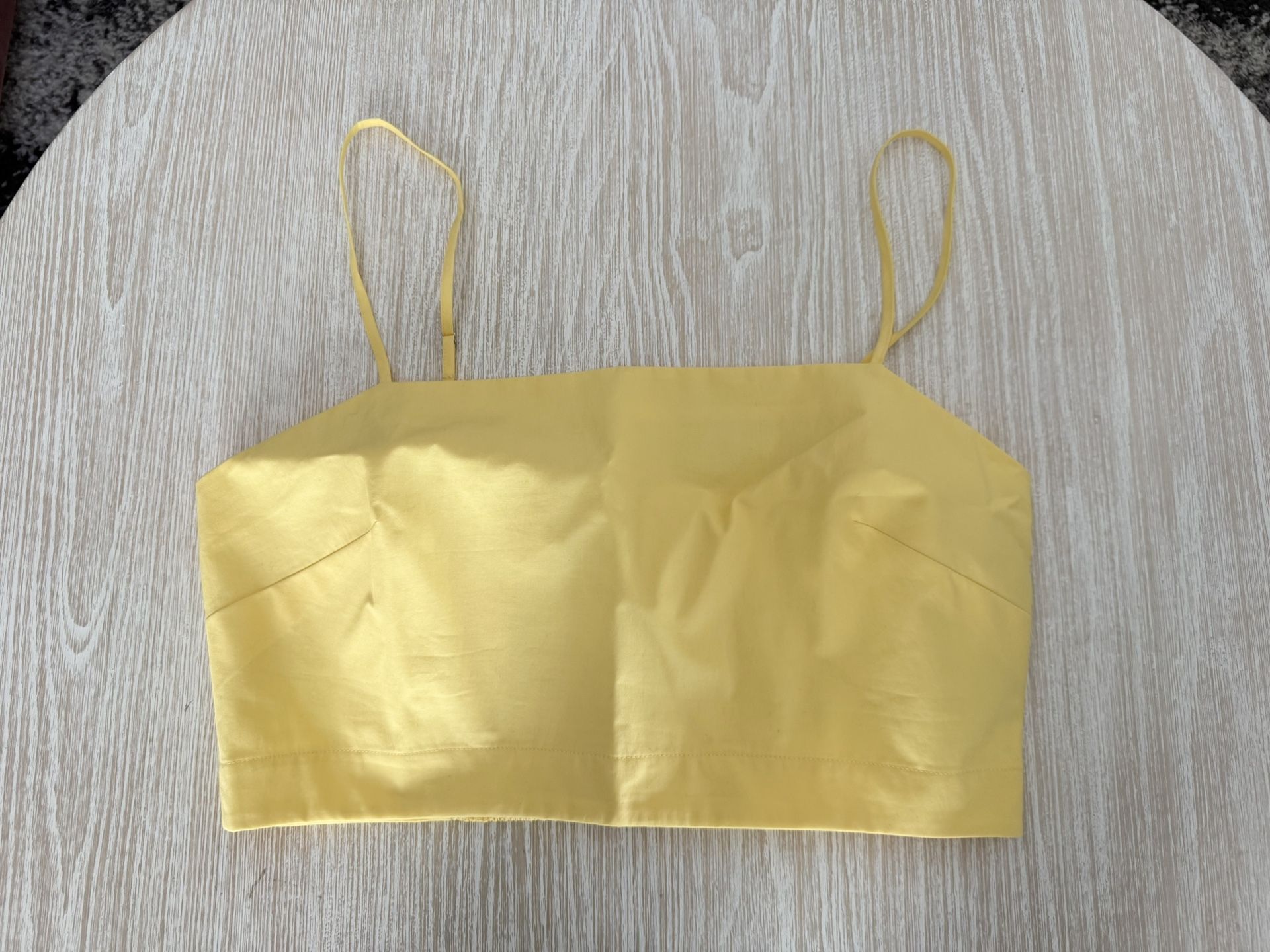 Banana Republic - Yellow Cropped Cami, Size Small