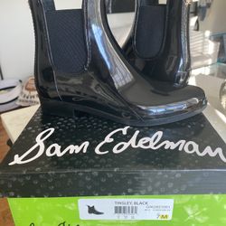Same Edelman Black Rain/fall/winter Boots New!