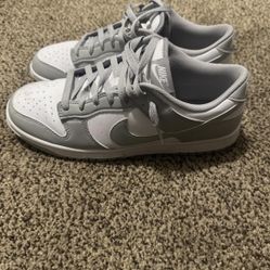 Nike dunk low grey trainers size 10.5