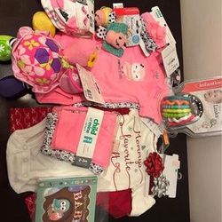 Bundle of Baby Girl Clothes Size 0-3mo