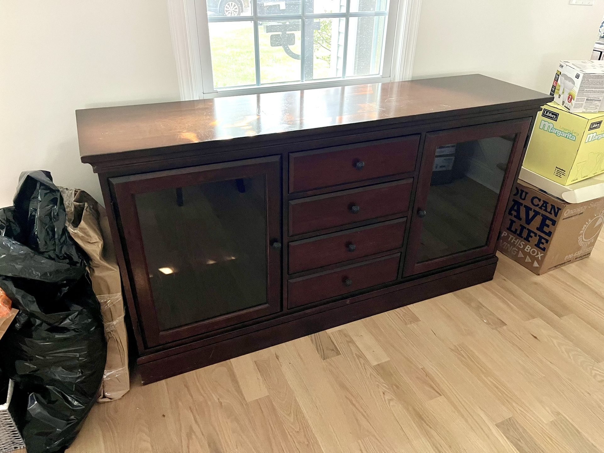 Pottery Barn Tucker Buffet – Mahogany Finish