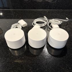 Google Mesh WiFi System Router AC1200 Dual-band 802.11ac NLS-1304-25 White 3-Pk