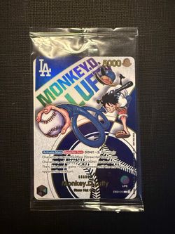 Dodgers one piece Luffy promo