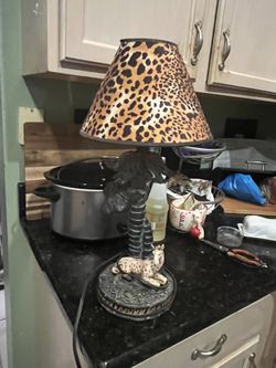 Giraffe Lamp   Leopard  Shade  