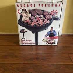 New George Foreman Big George Indoor/ Outdoor Electric Grill
