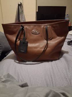 Coach taxi zip top tote