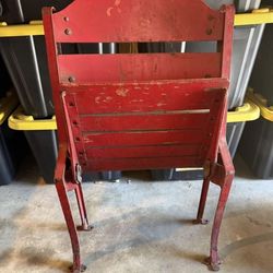 Chicago Stadium “Mad house on Madison” Vintage Wooden Chair Chicago Blackhawks / Bulls - Very Rare!