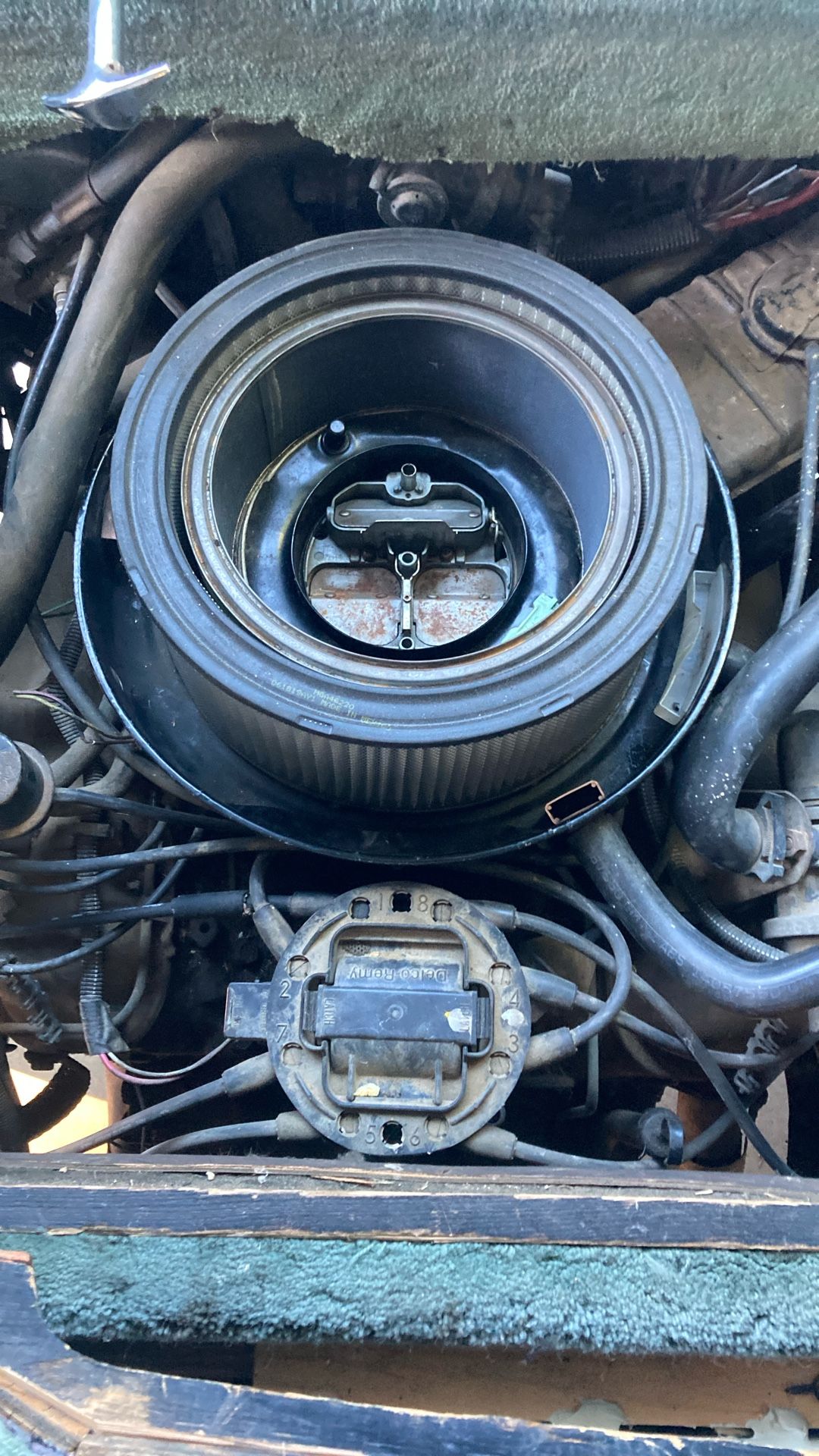454 Chevy engine two barrel