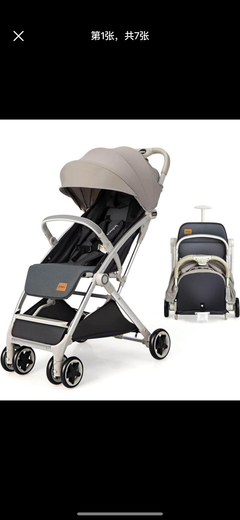 INFANS Lightweight Baby Stroller, Compact Stroller