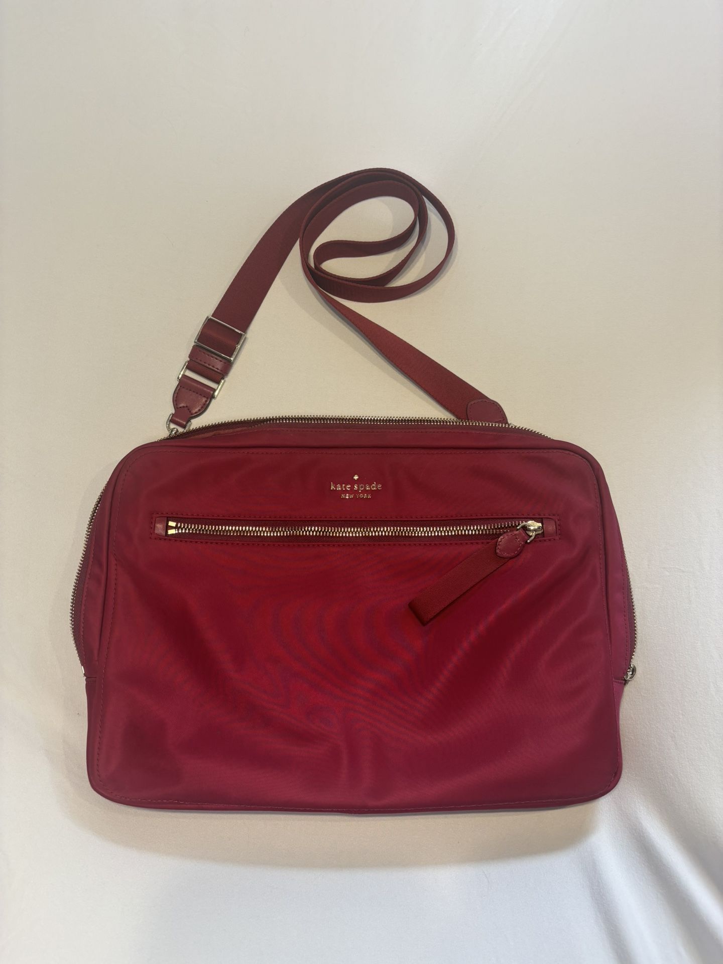 Kate Spade Chelsea Nylon Laptop Sleeve In Dark Pink