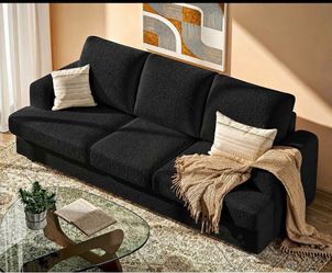 New 83” Comfy Cloud Loveseat Sofa – Deep Seat 3 Seater Couch for Living Room