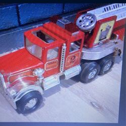 Vintage Tonka #2 Made In Usa Firetruck Ladder 2 parts 33" Long Toy Collectible