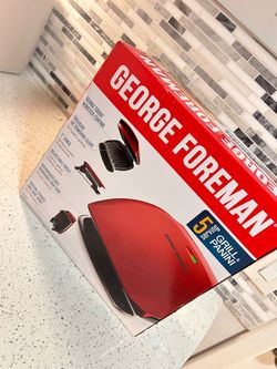 George Foreman 5-Serving Grill & Panini Press – New in Box