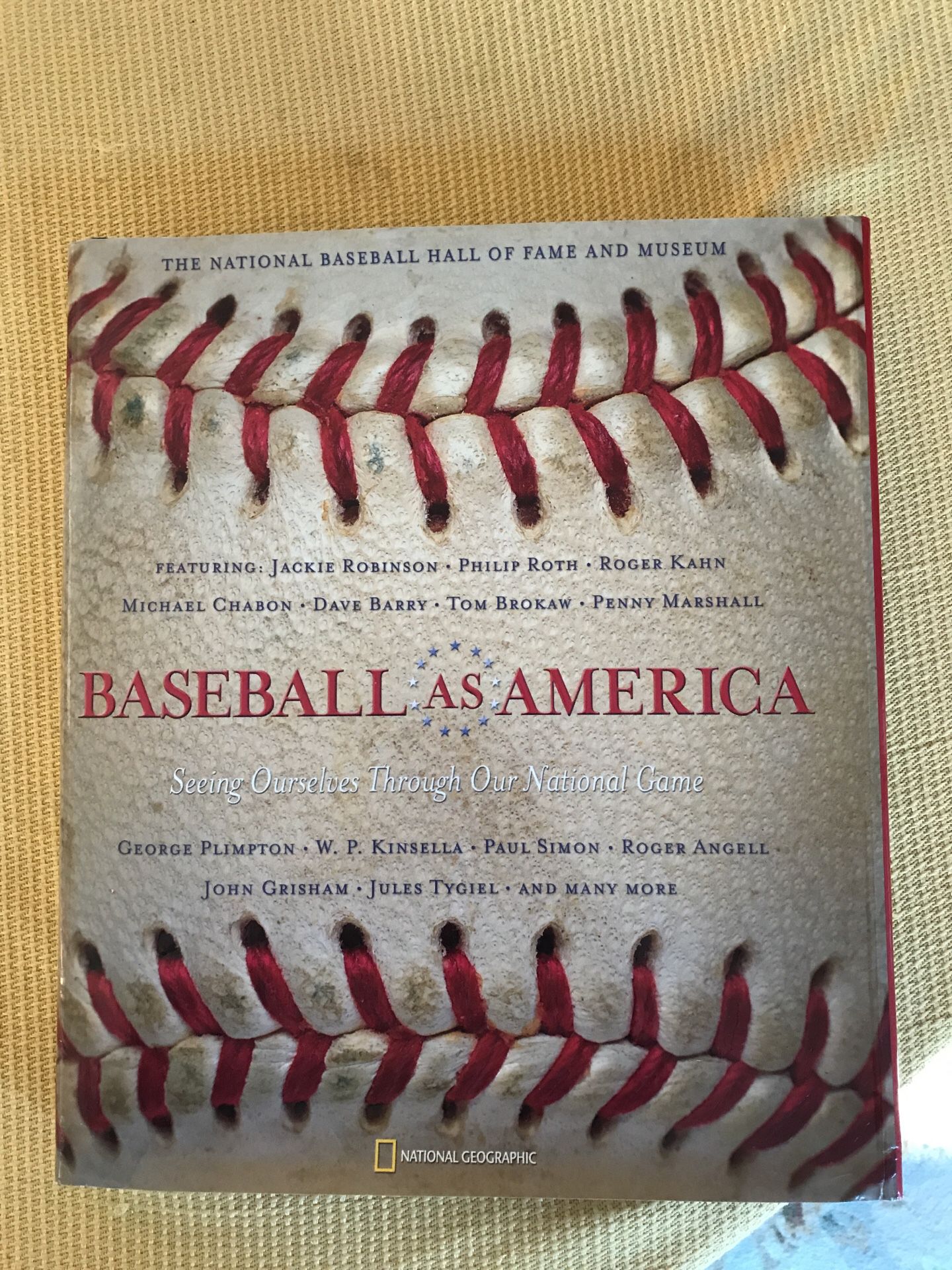 Baseball as America hardcover coffee table book play National Geographic with dust jacket originally $35