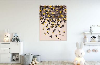 Wonderful canvas board abstract painting - hand painted
