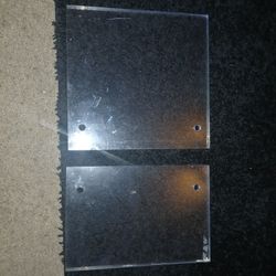 Two pieces of bulletproof glass