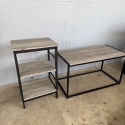 Matching Coffee And Side Table 