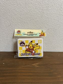 Pokemon World Championships Anaheim 2025 Pikachu Damage Counter Dice And Dice Box