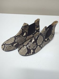 Faux snake skin shoes