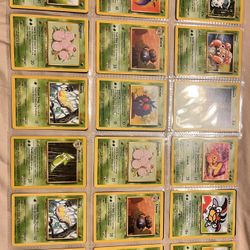 Binder Collection of 162 Vintage Pokemon Cards