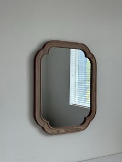 Mirror with Wood Accents