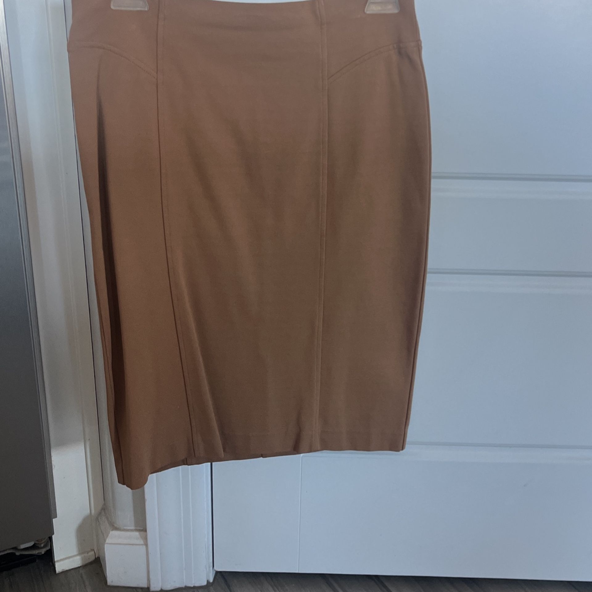 Pencil Skirt In Tan By Virtue Size 4