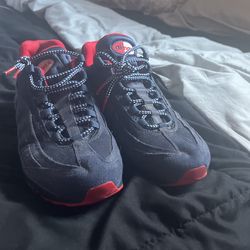 Red And Blue Air Maxes Left Show Is Missing A Insole