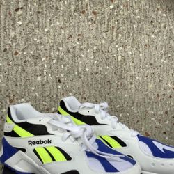 Reebok Aztrek White Black Cobalt Yellow