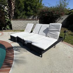 Set of 4 lounge chairs