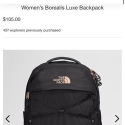 The North Face, Borealis Luxe Woman’s Backpack, Black And Pink