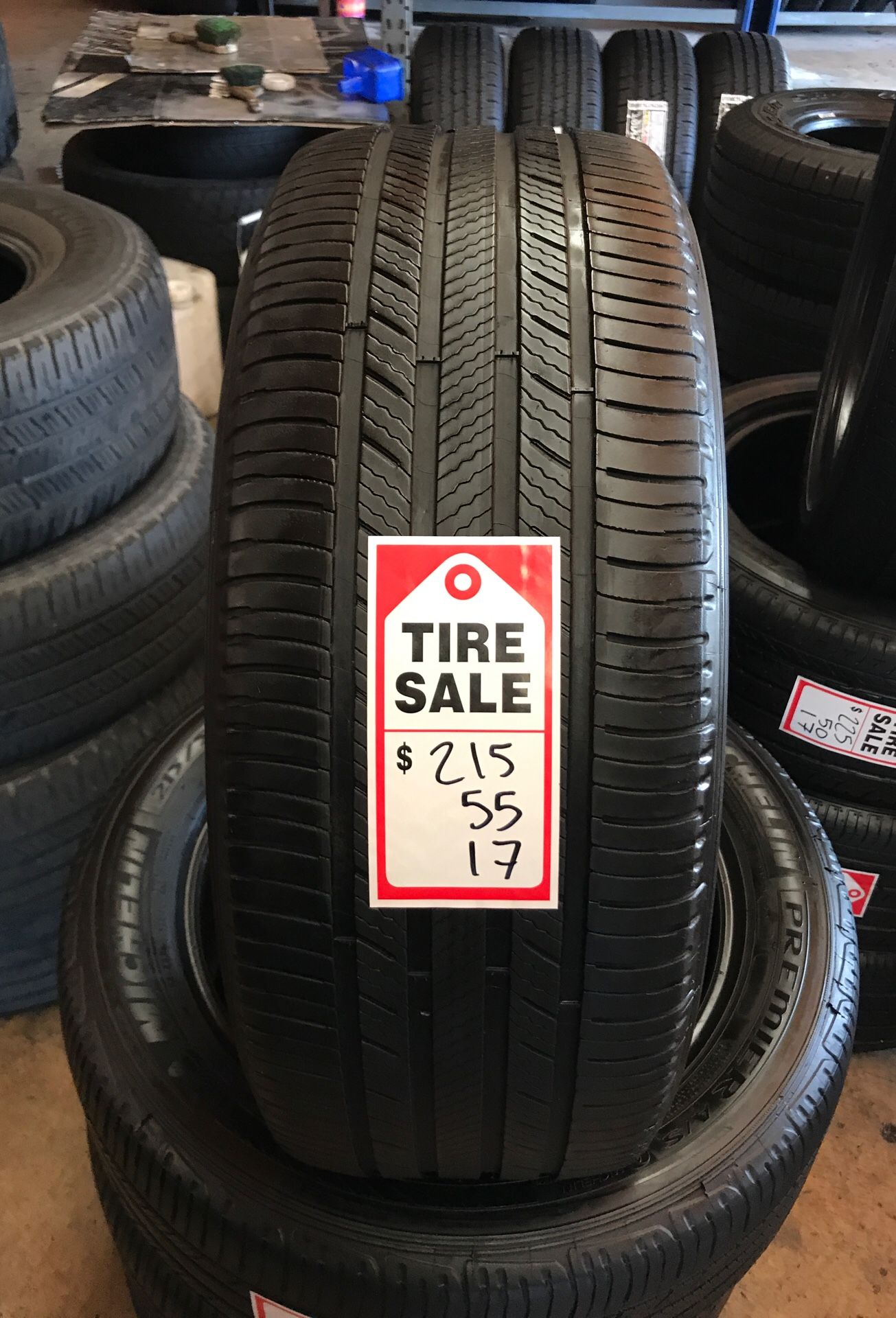 215/55/17 MICHELIN PREMIER A/S $150.00
