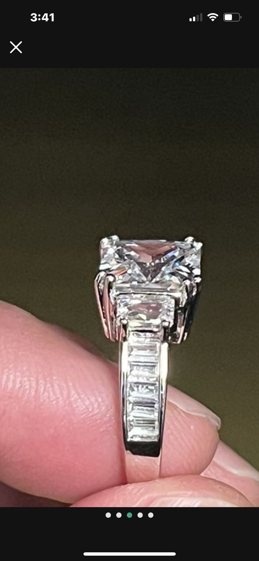 3 Carat Cubic Ring