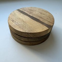 Crate & Barrel Wood & Resin Coasters