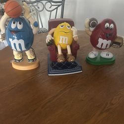 Three Vintage M& M Figurines 