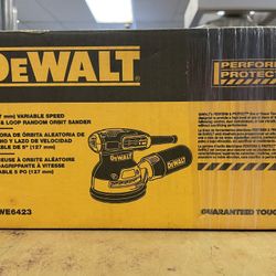 5” Dewalt (127mm) Variable Speed Hook & Loop Random Orbit Sander In Box