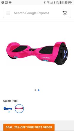 Pink Hover -1 all star hoverboard with charger