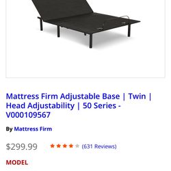 Mattress Firm Twin Adjustable Base 