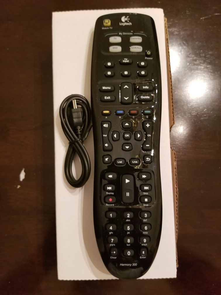 Logitech Harmony 300 Remote Control with USB Cable