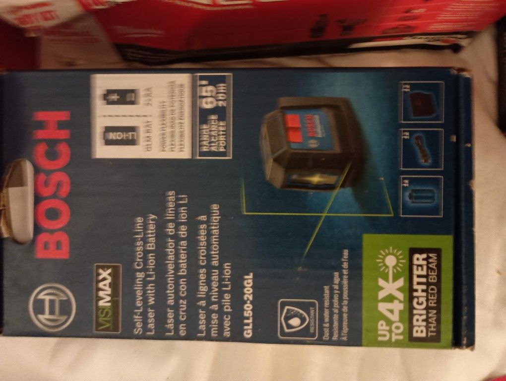 Bosch Cross Line Laser Level -chargable