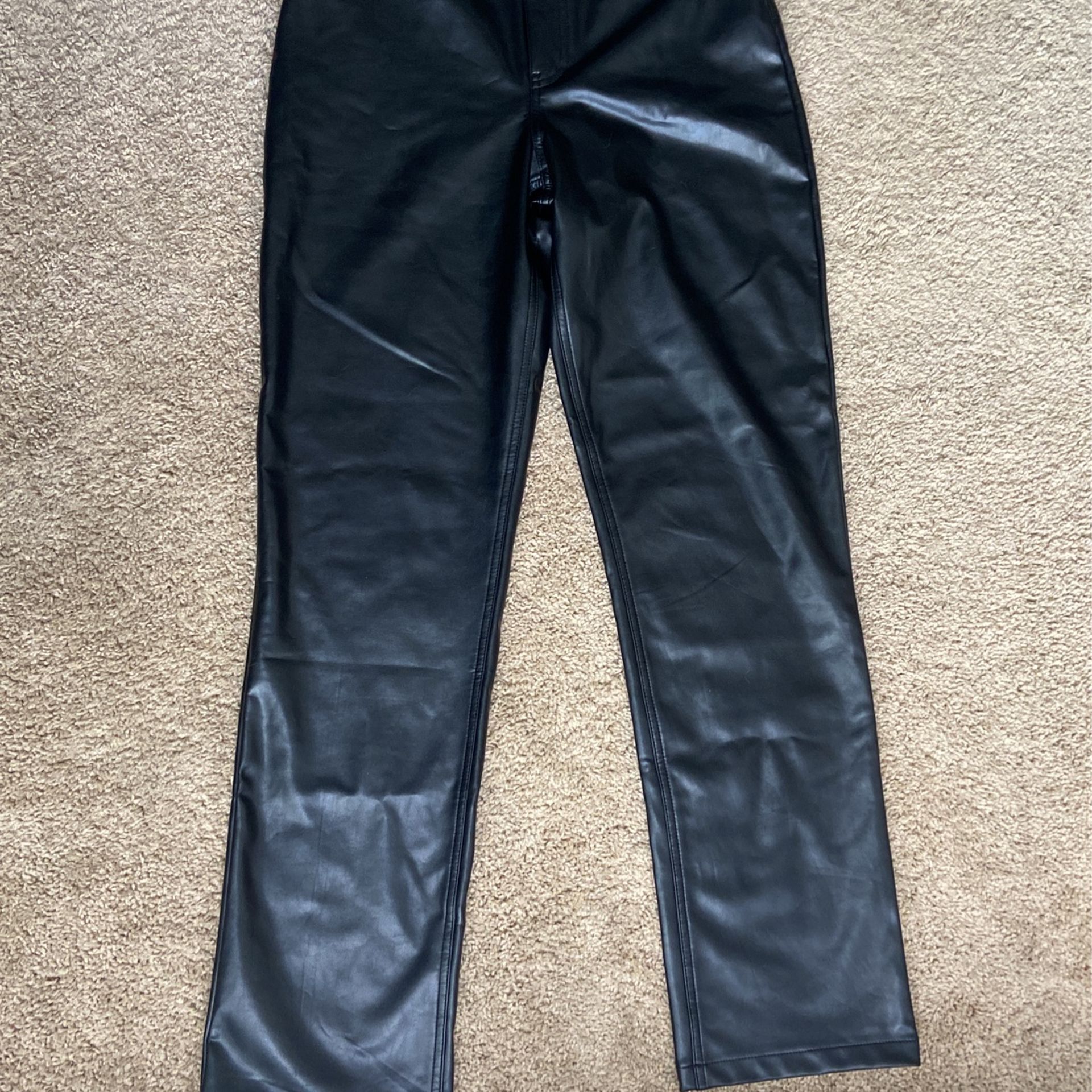 Vegan Leather Abercrombie And Fitch Long Pants