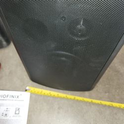 6.5 Inch Outdoor Speakers Waterproof Wired 400W Wall Mount Speakers Passive, Suitable use for Indoor, Patio,Covered Deck,Porch,Pool Side (Black)