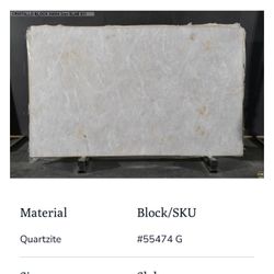 Cristallo Quartzite Slab