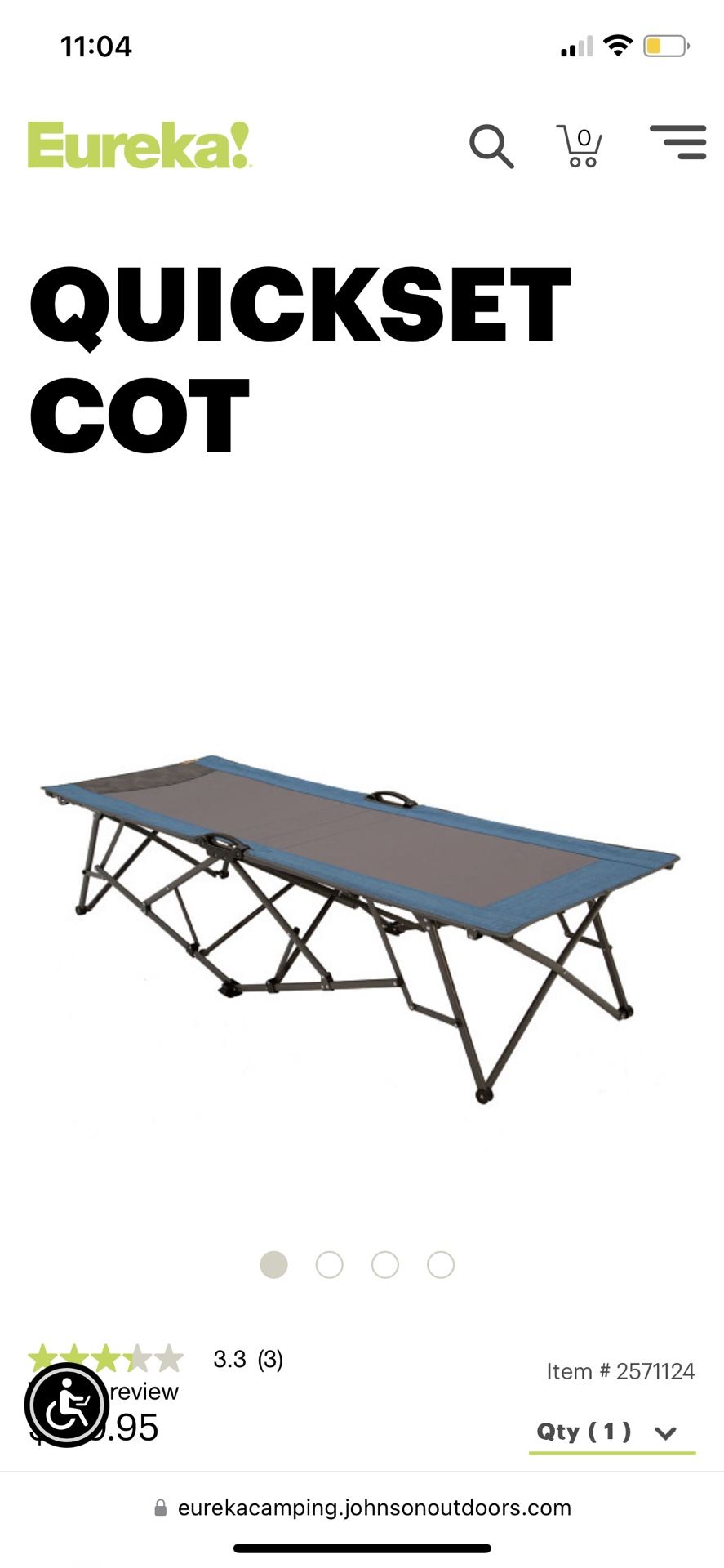 Camping Cot,Eureka Outdoor, Eureka , Eureka Camping