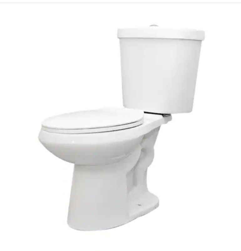 Glacier Bay
2-piece 1.1 GPF/1.6 GPF High Efficiency Dual Flush Complete Elongated Toilet in White, Seat Included