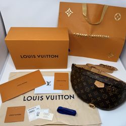 LOUIS VUITTON Monogram Bumbag Body Bag Brown M43644 Purse 