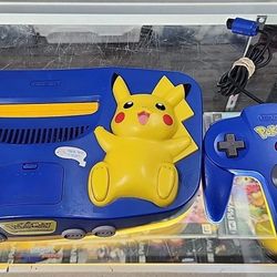 Nintendo 64 Pikachu Edition $360 Gamehogs 11am-7pm