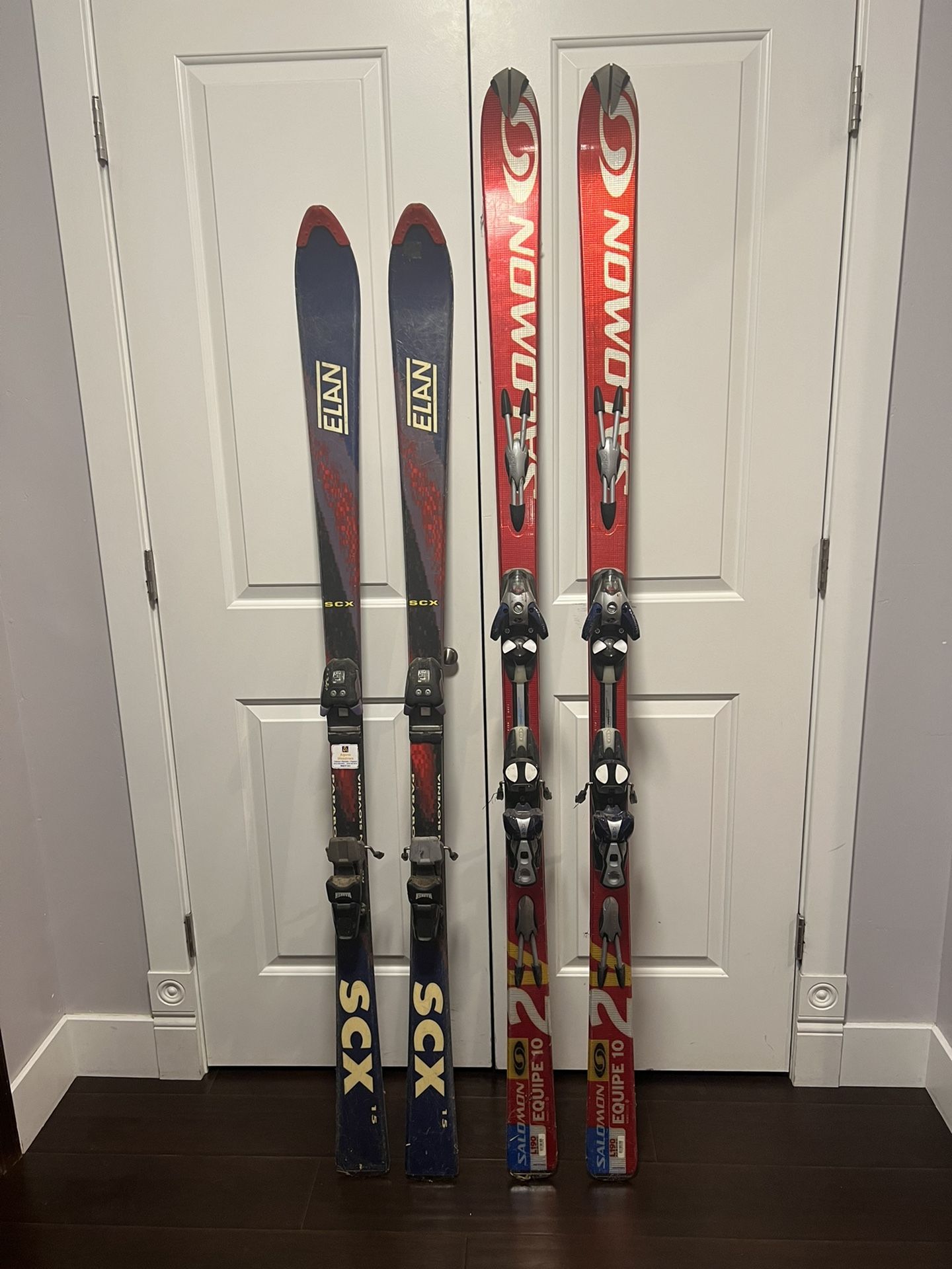 Used Ski Salomon Size190cm, Elan Size170cm