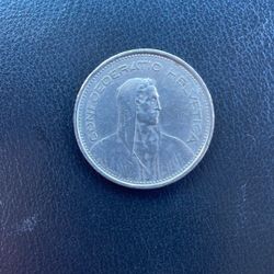 5 Swiss Franc Coin