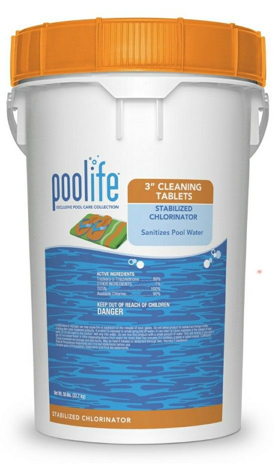 POOL CHLORINE TABLETS 50LBS