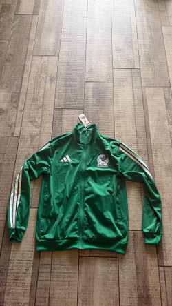 adidas Mexico Soccer National Team Full Zip Track Jacket Green White Mens Size Medium